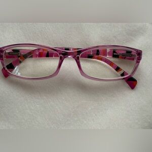Pink Patterned Eyeglasses